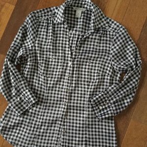 White House Black Market 3/4 Sleeve Blouse